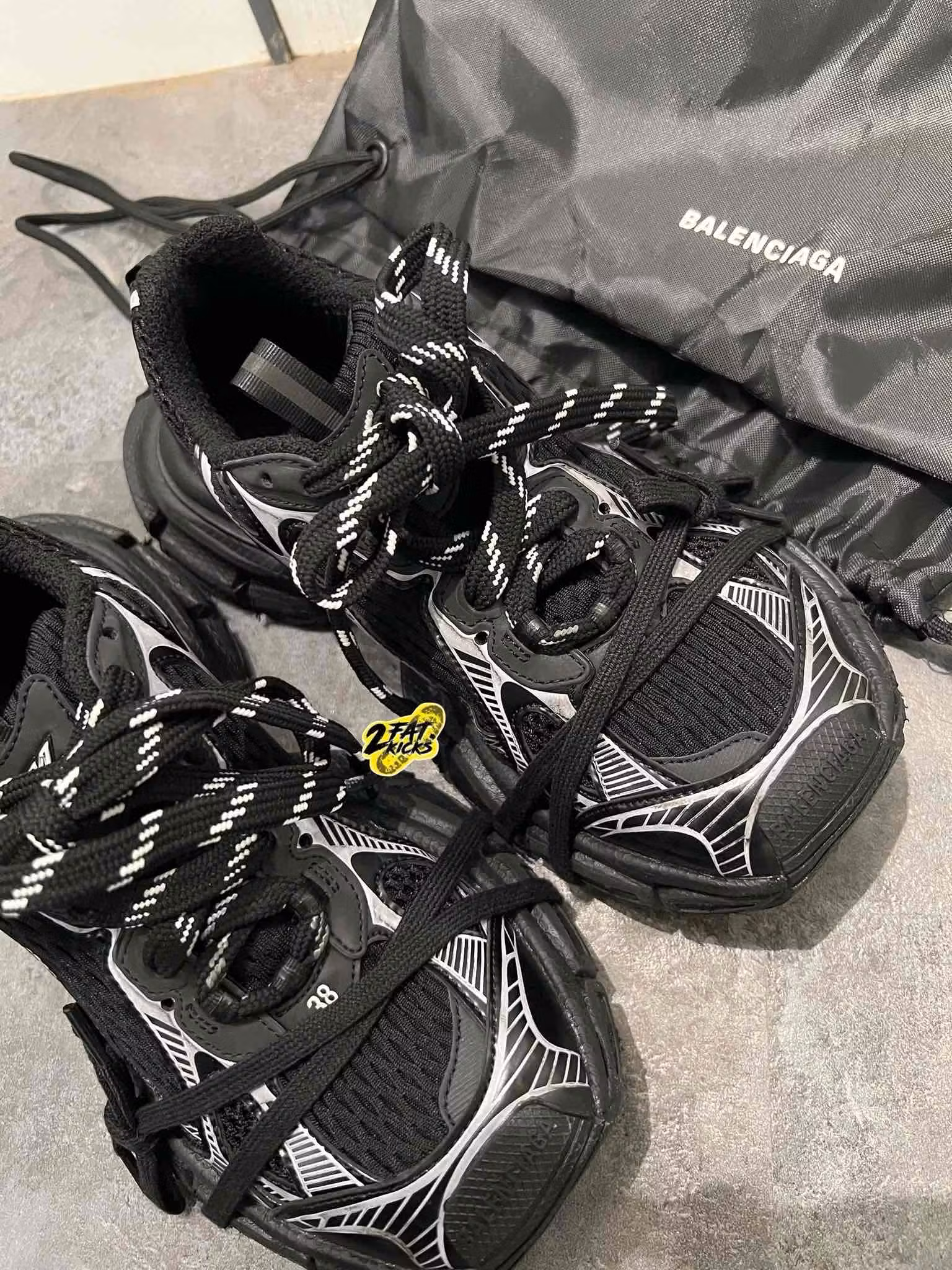 (Women) Balenciaga 3XL Sneaker 'Black White' 734731W3XL11090 (Women) Balenciaga 3XL Sneaker 'Black White' 734731W3XL11090